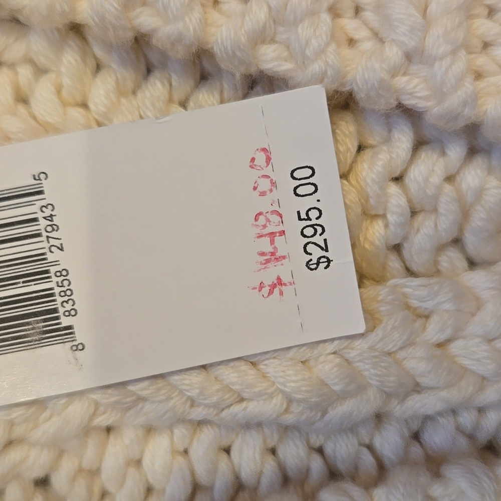 New Theory Organic Cotton Cara Natural White Open Front Vest - Picture 5 of 9